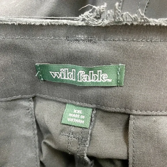 Wild Fable Women's Dark Gray Wide Leg Raw Hem Waistband Pants Size XXL - Picture 6 of 7